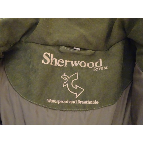 309 - A Sherwood Forest green shooting jacket, size 5XL