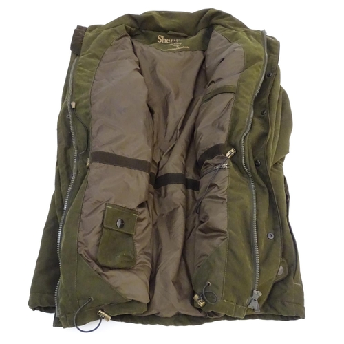 309 - A Sherwood Forest green shooting jacket, size 5XL