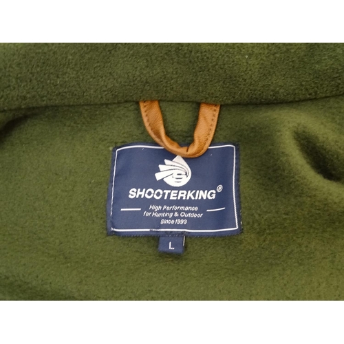 311 - A Shooter King green fleece, size L, with tags.