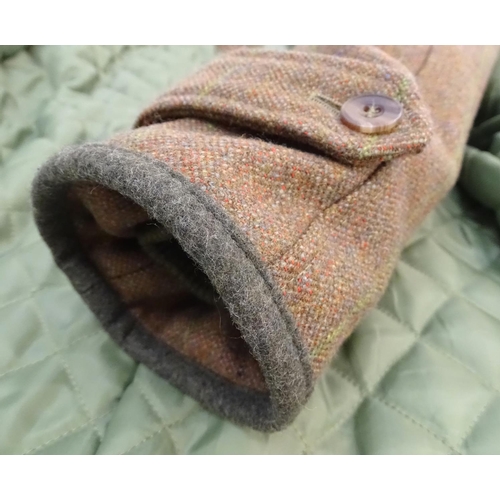 313 - A Laksen Thrie Estaits tweed Tyne coat / jacket, size L