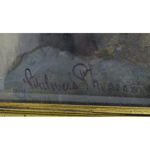 154 - XIX, Ornithological School, Watercolour and gouache, A still life study of a Bulwer's Pheasant on a ... 