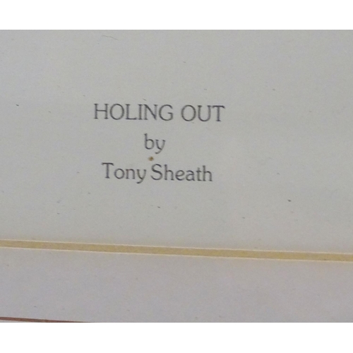 170 - After Tony Sheath (b. 1946), Limited edition lithographic print, no. 42/850, Holding Out, A golf cou... 