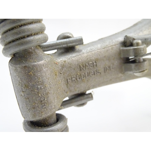 103 - A Nash 'Choker loop' mole trap, of galvanised steel and aluminium construction, boxed with instructi... 