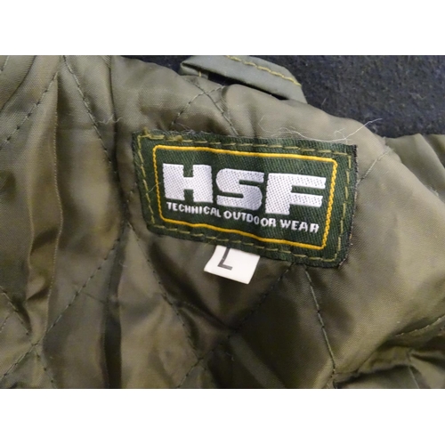 320 - A HSF men's tweed jacket, size L