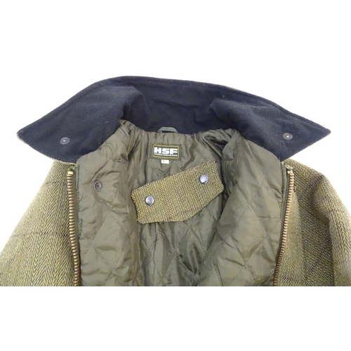 320 - A HSF men's tweed jacket, size L