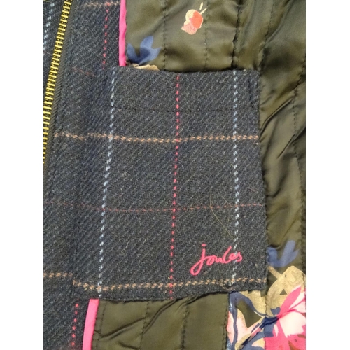 323 - A Joules navy tweed jacket, ladies size 16