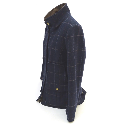 323 - A Joules navy tweed jacket, ladies size 16