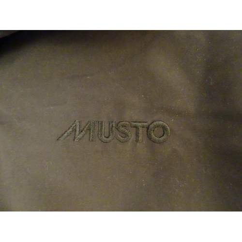 335 - A Musto brown jacket, ladies size 18, with tags