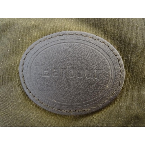 342A - A Barbour dog wax jacket / coat, size L ( Noodle the Korthals Griffon not included! )