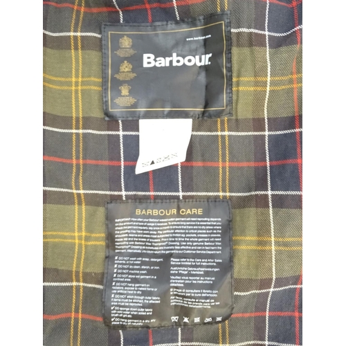 342A - A Barbour dog wax jacket / coat, size L ( Noodle the Korthals Griffon not included! )