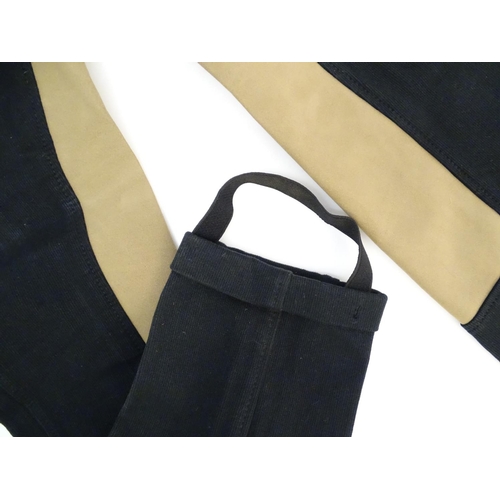 363 - Saddle Huggers by Shires black jodhpurs, ladies size 28, with tags