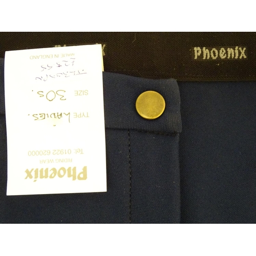 364 - Phoenix navy jodhpurs, size 30 S, with tags