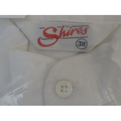 368 - Assorted horse riding items, to include two Dublin ladies show shirts, size EU 42 and EU 40, with ta... 