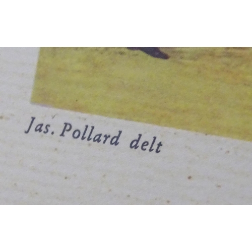 179 - George Hunt (1803-1877), After James Pollard (1792-1867), Colour engraving, Epsom, Preparing to Star... 