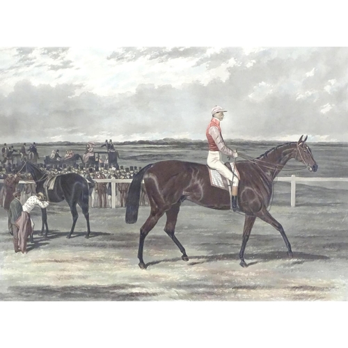 188 - J Harris & W Summers, after Harry Hall (1814-1882), Hand coloured lithograph, Knight of St. George, ... 