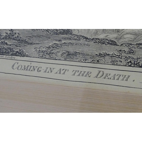 191 - After James Gillray (1756-1815), Etching and aquatint, Coming in at the Death, A caricature / satiri... 