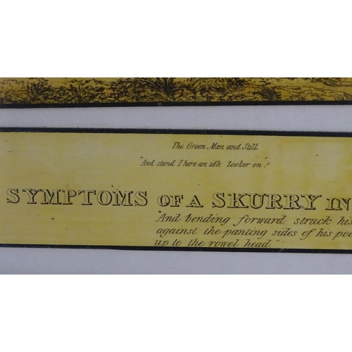 198 - After John Dean Paul (1775-1852), Hand coloured hunting engravings, A Struggle for the Start, The Fi... 