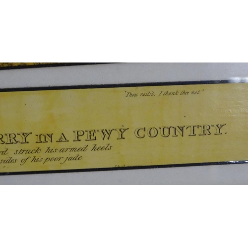 198 - After John Dean Paul (1775-1852), Hand coloured hunting engravings, A Struggle for the Start, The Fi... 