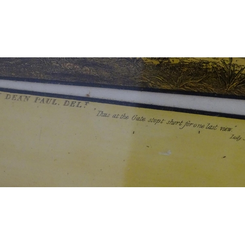 198 - After John Dean Paul (1775-1852), Hand coloured hunting engravings, A Struggle for the Start, The Fi... 