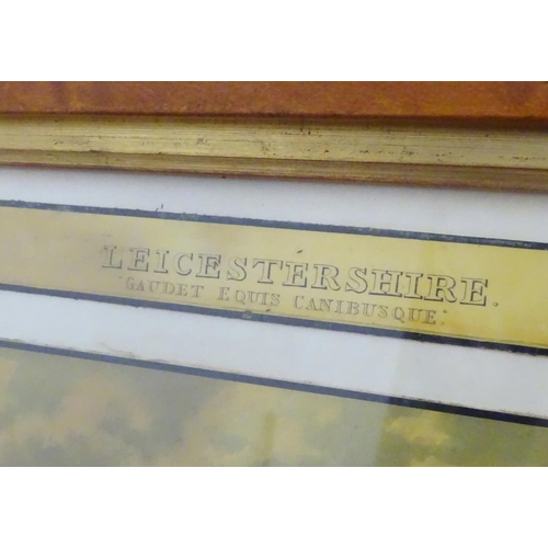 198 - After John Dean Paul (1775-1852), Hand coloured hunting engravings, A Struggle for the Start, The Fi... 