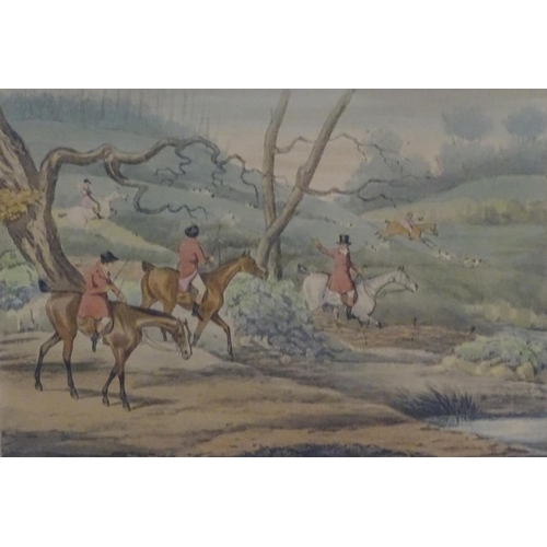 200 - After Henry Thomas Alken (1785-1851), Hand coloured hunting etchings, comprising Unkenneling, Breaki... 