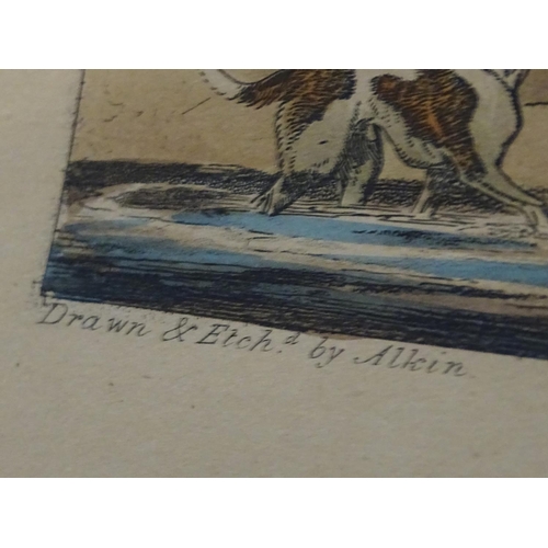 200 - After Henry Thomas Alken (1785-1851), Hand coloured hunting etchings, comprising Unkenneling, Breaki... 