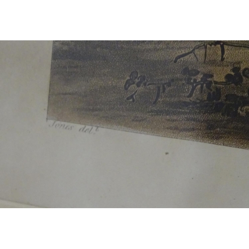 215A - H. Pyall (1795-1833), After G. Jones, Hand coloured aquatints, May, Fly Fishing, and Evening October... 