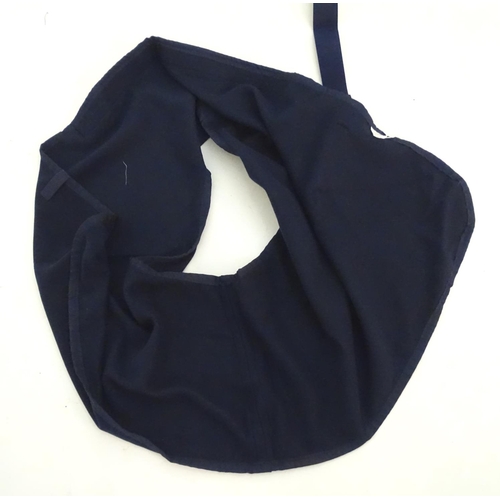 383 - A horse under rug / shoulder protector in navy fleece, large.