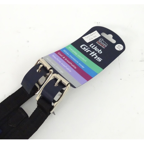 389 - Shires equestrian / horse web girths, 42