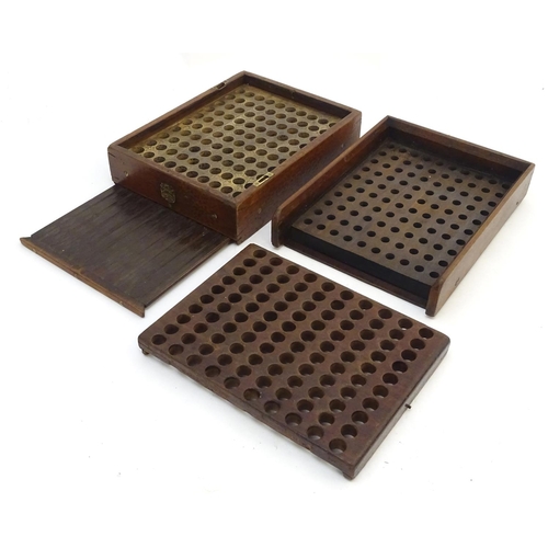 470 - A Victorian mahogany patent cartridge reloading device (12 bore x 100) by J. Erskine, Newton Stewart... 