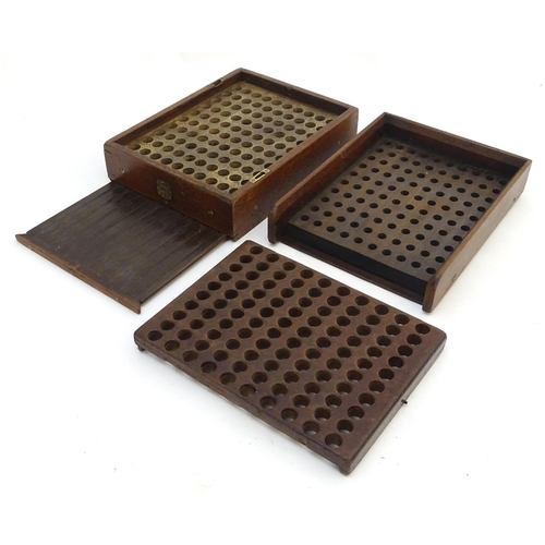 470 - A Victorian mahogany patent cartridge reloading device (12 bore x 100) by J. Erskine, Newton Stewart... 