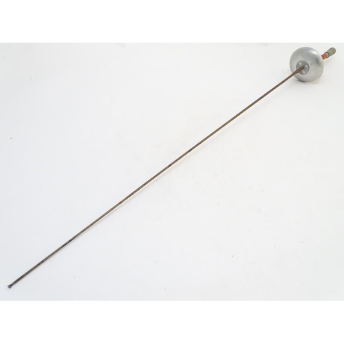 95 - A Leon Paul fencing foil with a leather bound handle. Blade approx. 35