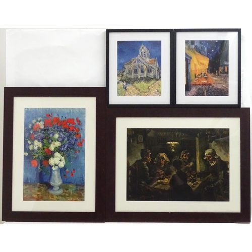 182 - After Vincent Van Gogh,  A pair of King and McGaw after Vincent Van Gogh prints to include, 'The Chu... 
