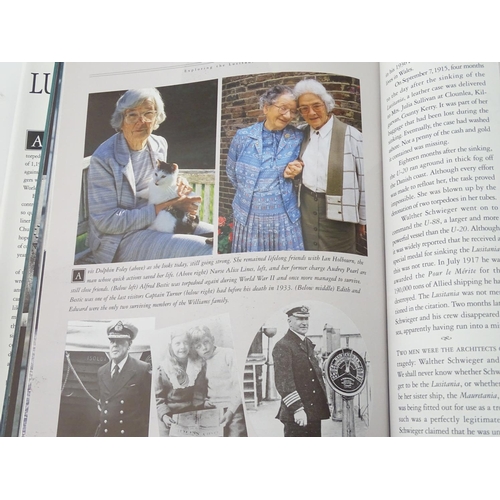 194 - 3 hardback books - Lusitania by Colin Simpson, Exploring the Lucitania by Robert D Ballard and the D... 