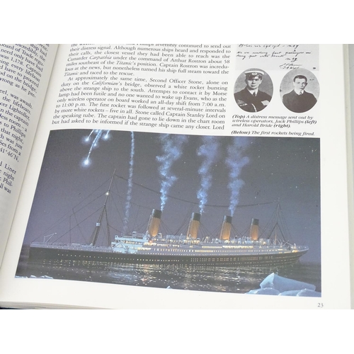 194 - 3 hardback books - Lusitania by Colin Simpson, Exploring the Lucitania by Robert D Ballard and the D... 