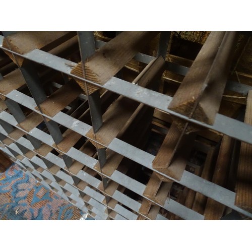 202 - Two wine racks. The largest approx. 31 1/4