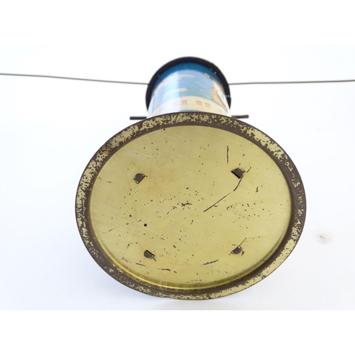 205 - Toys: An early 20thC tin plate Tower Aeroplane / airplane by Louis Marx & Co. Approx. 8 1/2