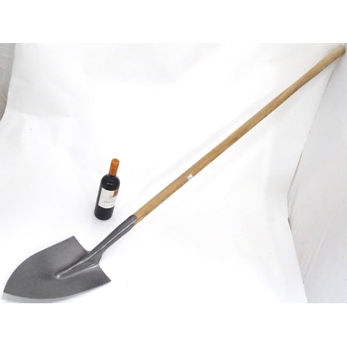 208 - Gardening Tools- A long handled spade