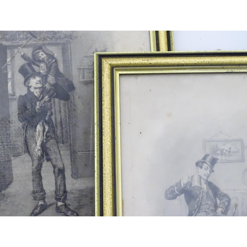 186 - A quantity of assorted prints to include coaching scenes, cartoon etc.