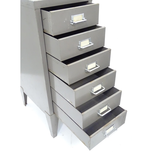 189 - Two steel workshop drawers. The largest approx. 28 1/2