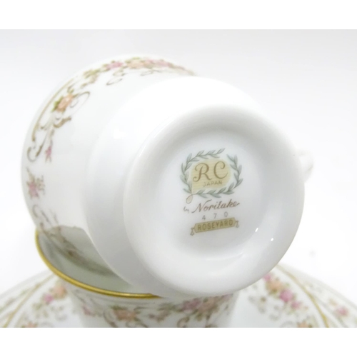 206 - A box of miscellaneous items to include Old Country Roses and Noritake ceramic wares, etc.