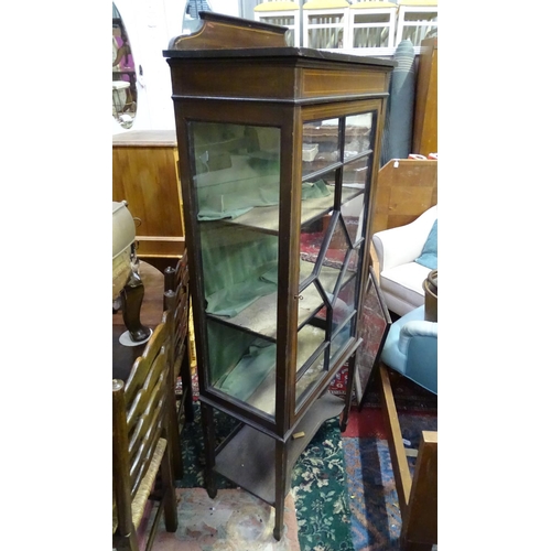 227 - An Edwardian glazed display cabinet. Approx. 60