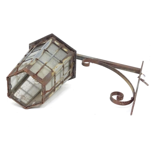 239 - An exterior lantern on a bracket