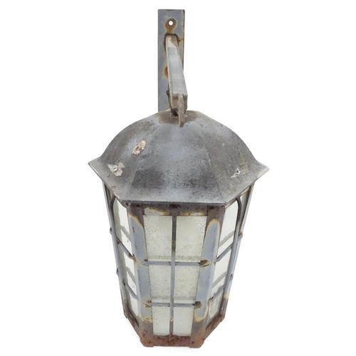 239 - An exterior lantern on a bracket