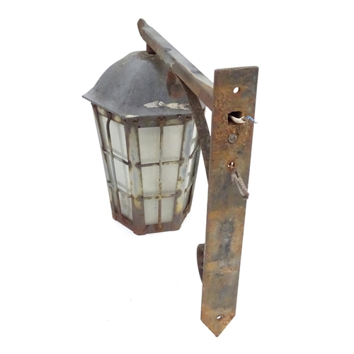 239 - An exterior lantern on a bracket