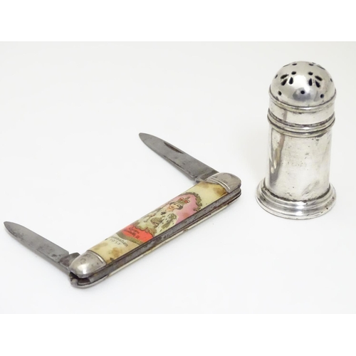 199 - A souvenir / commemorative pen knife commemorating the 1953 Coronation of Queen Elizabeth II togethe... 