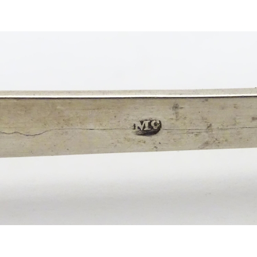 225 - Scottish silver sugar tongs maker Mc. Possibly Matthew Craw /  James McKenzie/ John McKenzie.  c.180... 