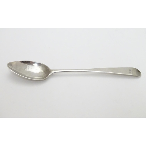 337 - A George III Scottish silver Old English pattern teaspoon hallmarked Edinburgh 1804 maker IP. 5 3/4