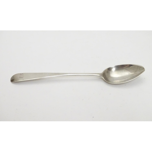 337 - A George III Scottish silver Old English pattern teaspoon hallmarked Edinburgh 1804 maker IP. 5 3/4