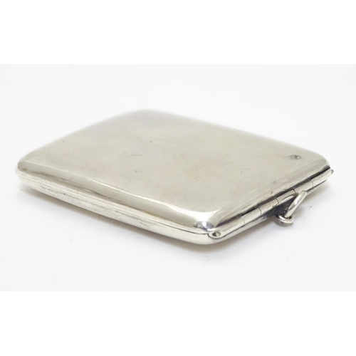 341 - A silver match book holder / case, hallmarked Birmingham 1922 maker. S W Goode & Co. 2 1/